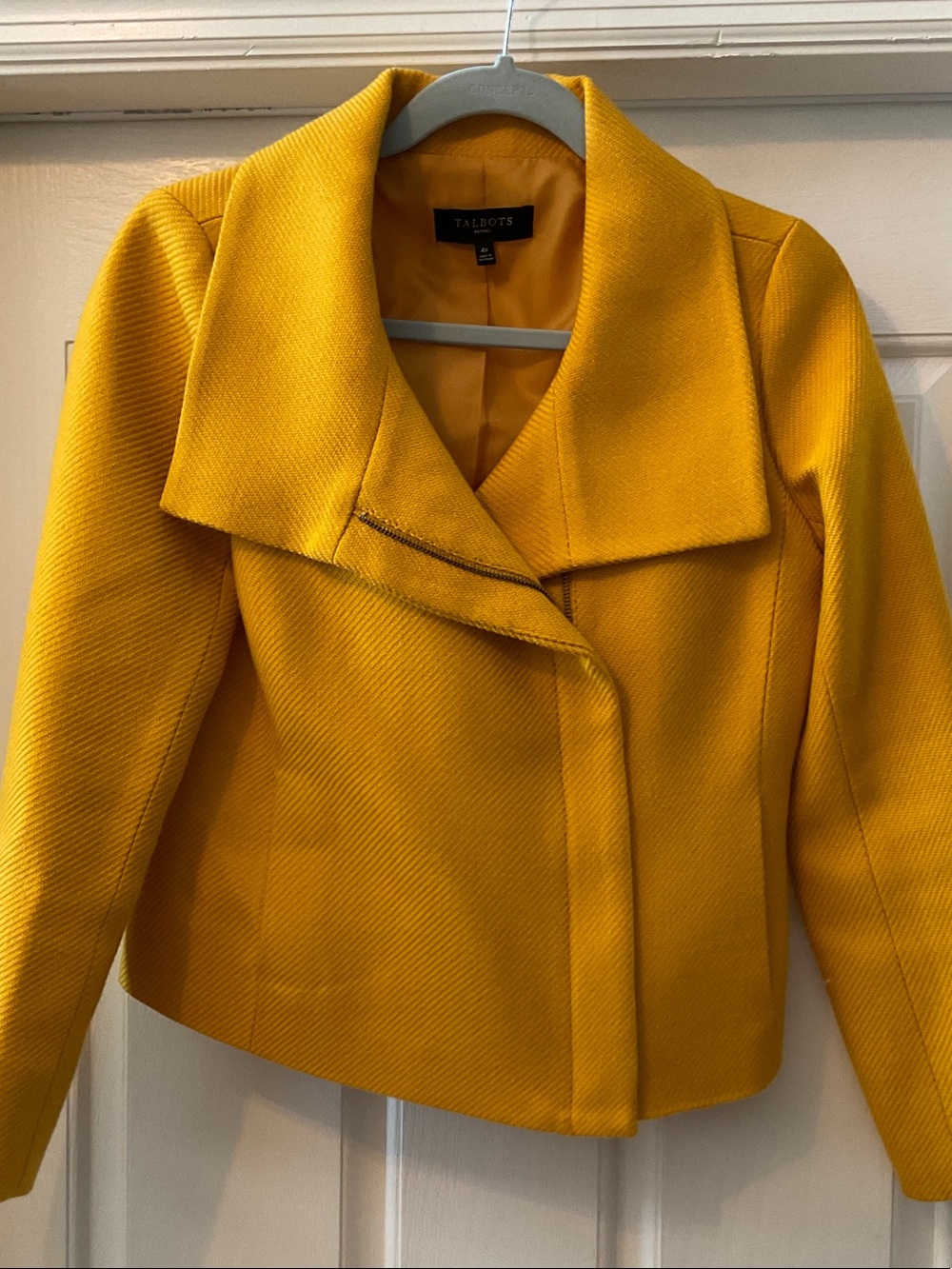 Talbots Mustard Yellow Cropped Blazer, 4P